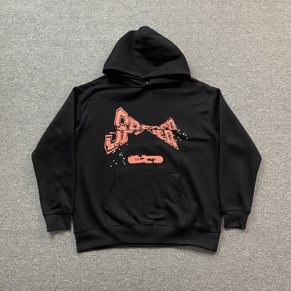 SP5DER ADULT HOODIE BLACK - Prime Reps
