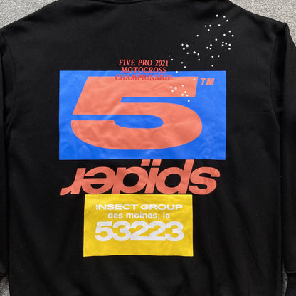 SP5DER ADULT HOODIE BLACK - Prime Reps