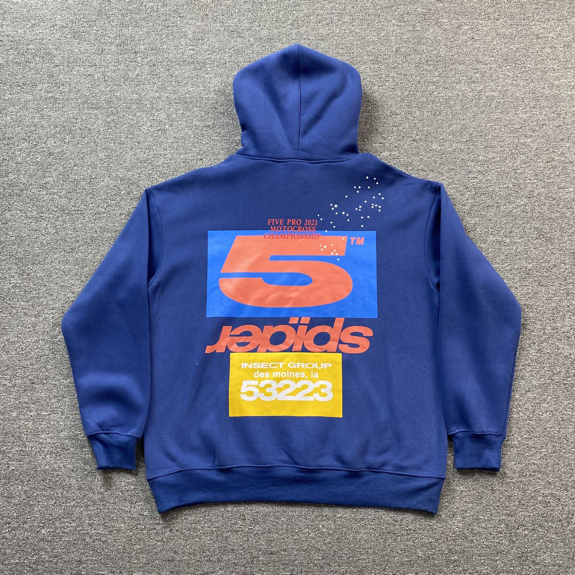 SP5DER ADULT HOODIE NAVY - Prime Reps