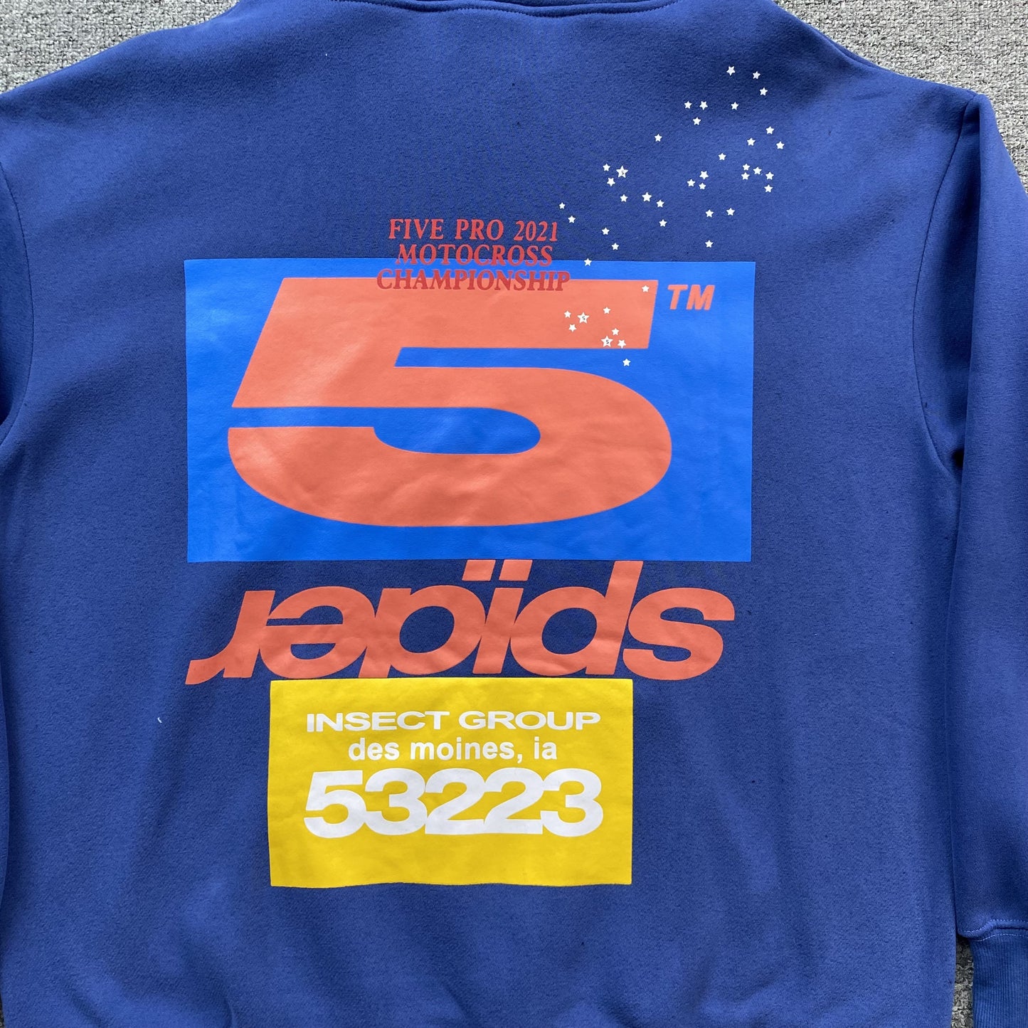 SP5DER ADULT HOODIE NAVY - Prime Reps