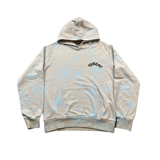 SP5DER AOP WEB HOODIE HEATHER GREY - Prime Reps