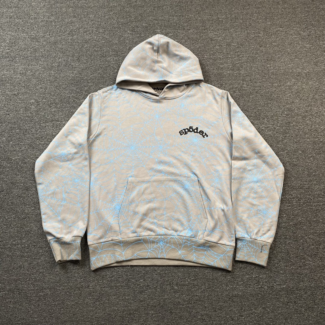 SP5DER AOP WEB HOODIE HEATHER GREY - Prime Reps