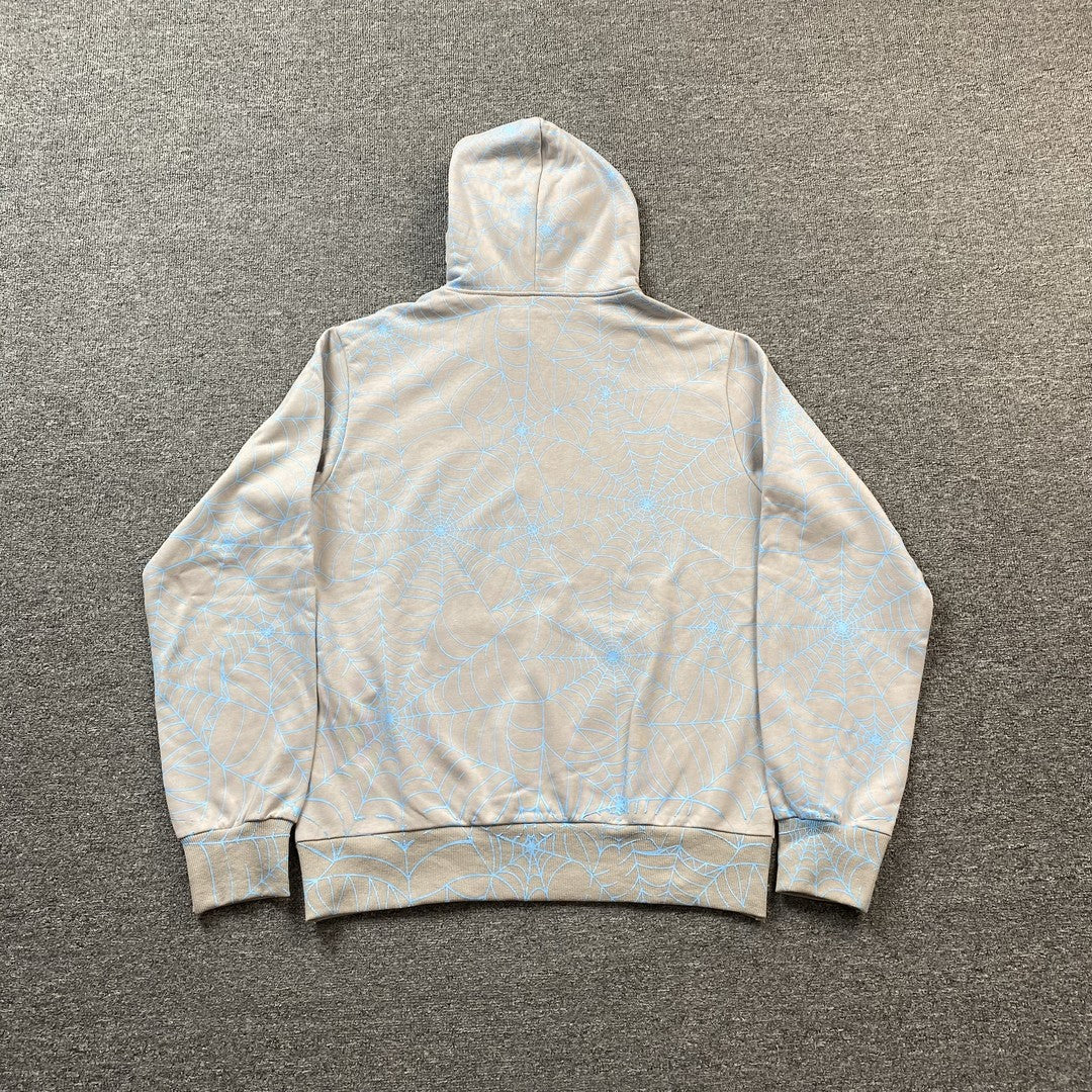 SP5DER AOP WEB HOODIE HEATHER GREY - Prime Reps
