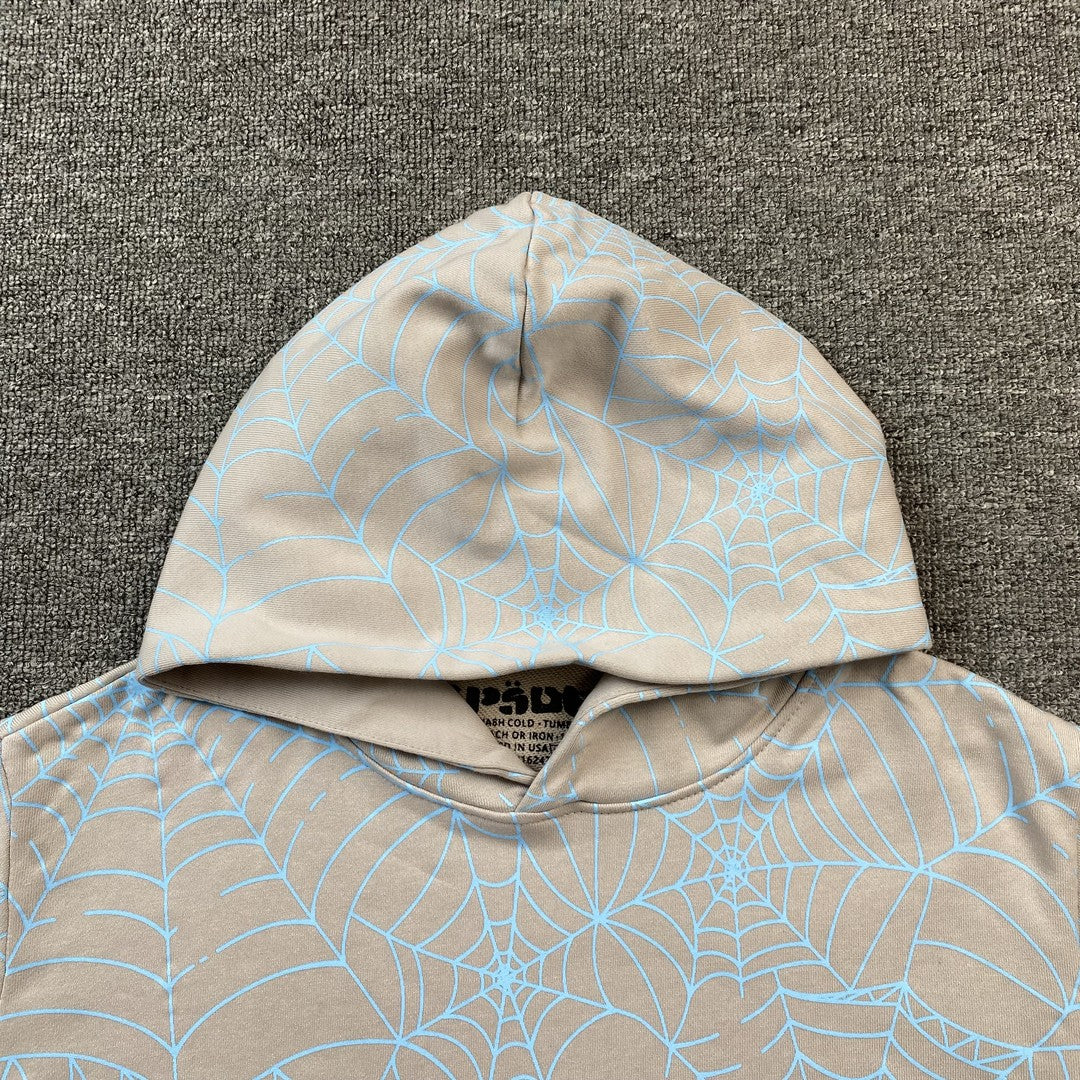 SP5DER AOP WEB HOODIE HEATHER GREY - Prime Reps
