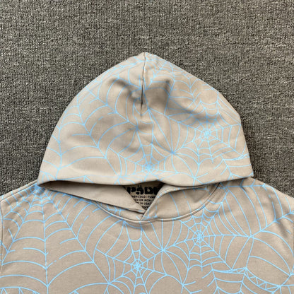 SP5DER AOP WEB HOODIE HEATHER GREY - Prime Reps