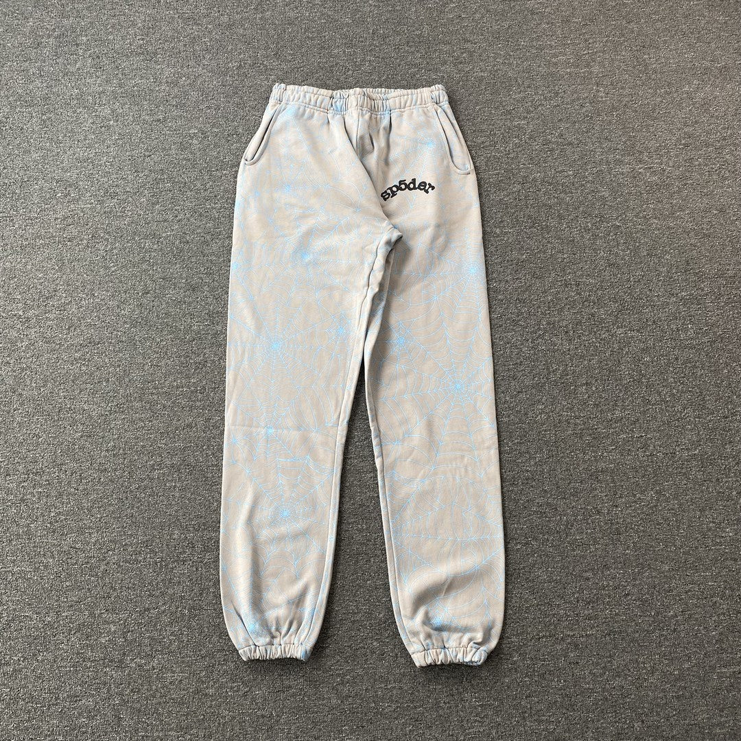 SP5DER AOP WEB SWEATPANTS HEATHER GREY - Prime Reps