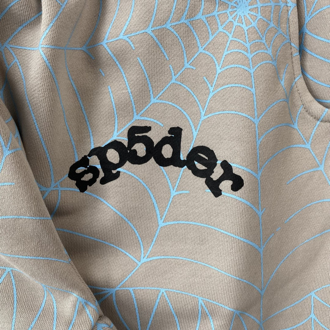 SP5DER AOP WEB SWEATPANTS HEATHER GREY - Prime Reps