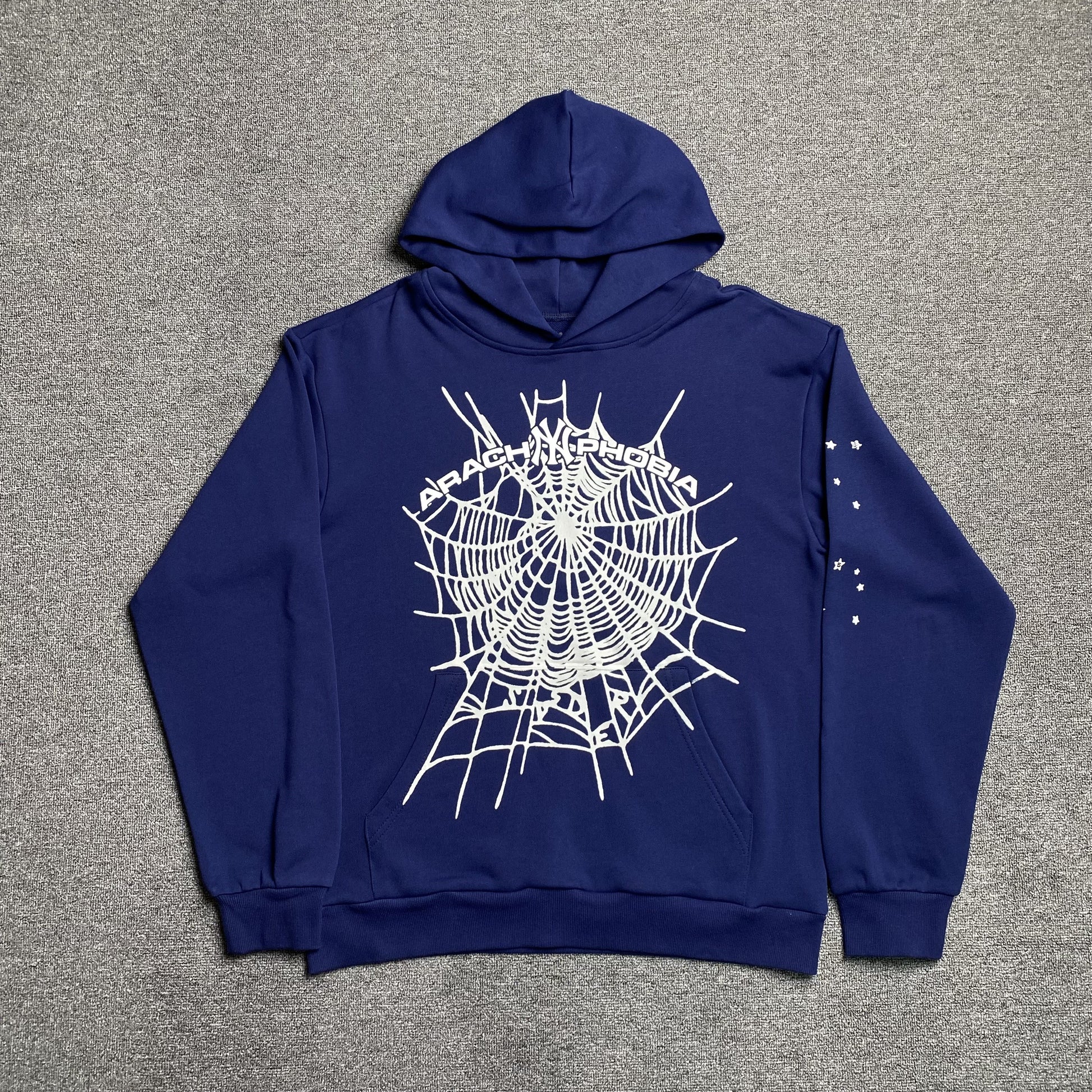 SP5DER ARACH NY PHOBIA HOODIE NAVY - Prime Reps