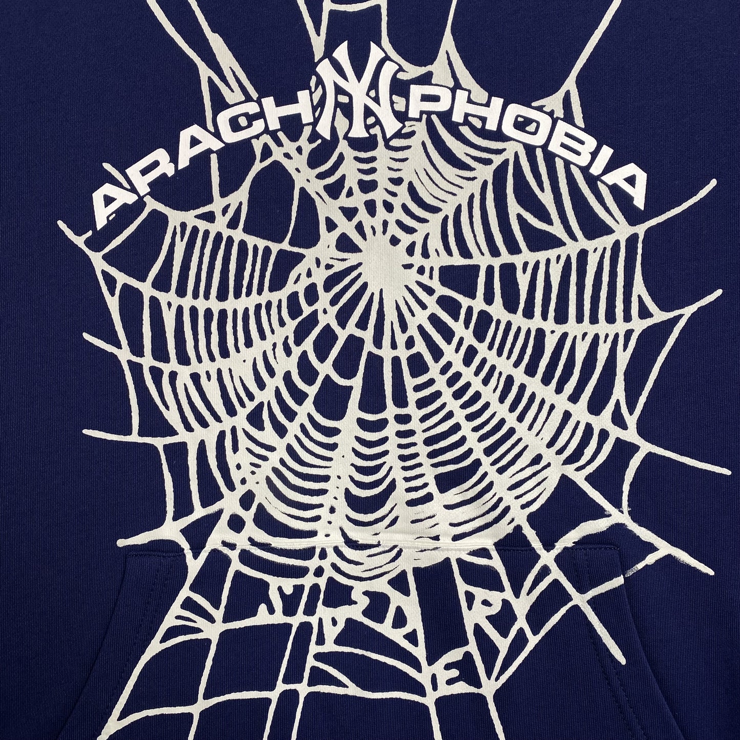 SP5DER ARACH NY PHOBIA HOODIE NAVY - Prime Reps