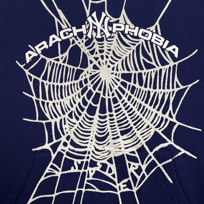 SP5DER ARACH NY PHOBIA HOODIE NAVY - Prime Reps