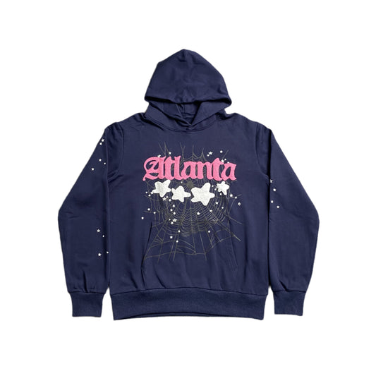 SP5DER ATLANTA HOODIE NAVY - Prime Reps