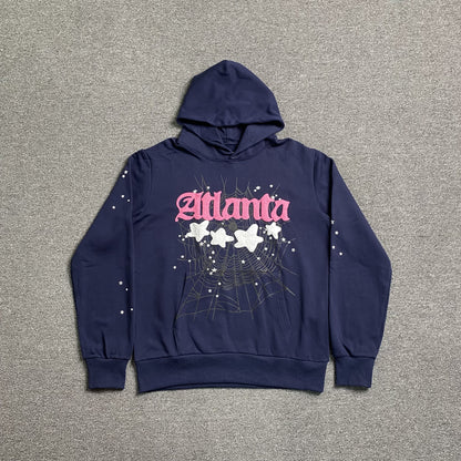 SP5DER ATLANTA HOODIE NAVY - Prime Reps