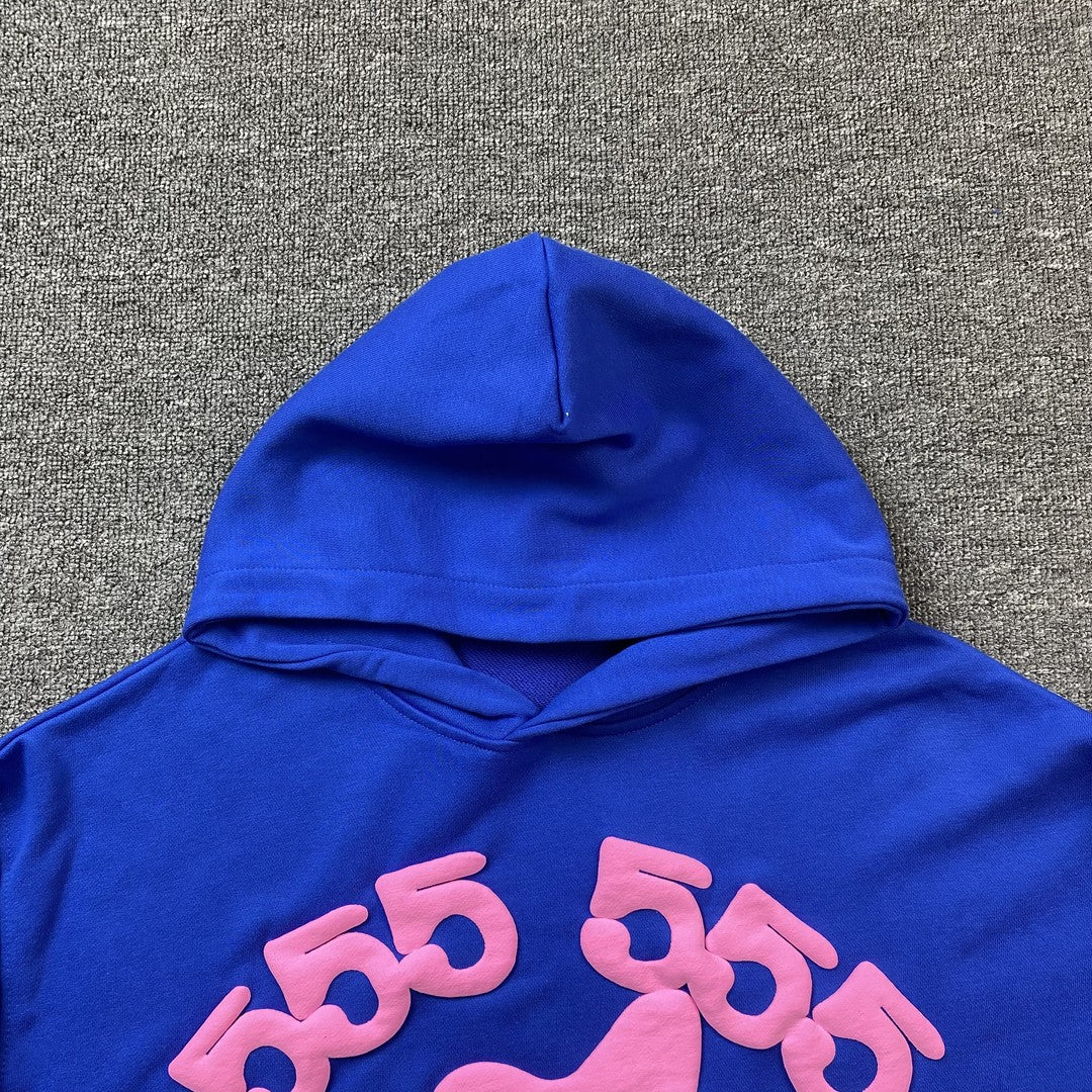 SP5DER BELUGA HOODIE BLUE - Prime Reps