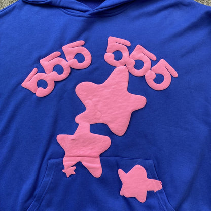 SP5DER BELUGA HOODIE BLUE - Prime Reps