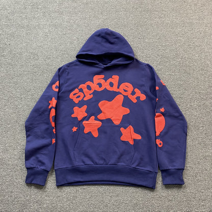 SP5DER BELUGA HOODIE NAVY - Prime Reps