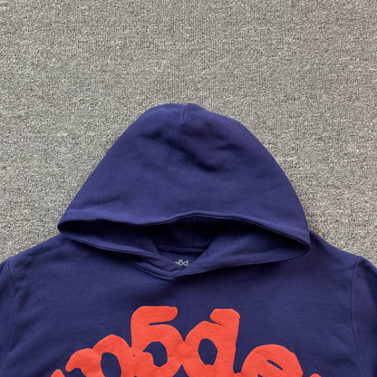 SP5DER BELUGA HOODIE NAVY - Prime Reps