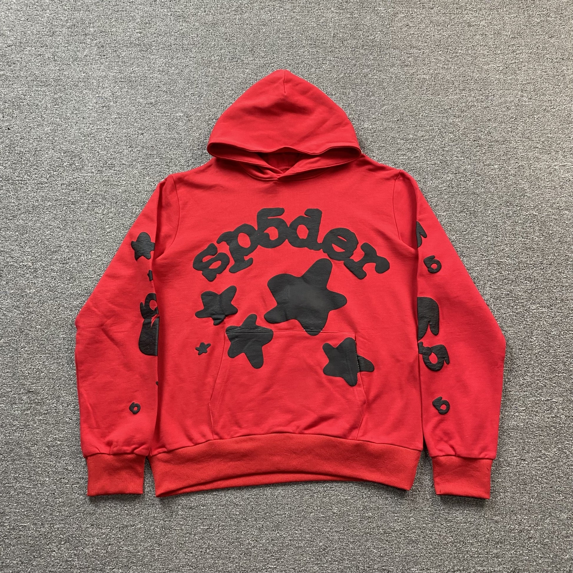 SP5DER BELUGA HOODIE RED - Prime Reps