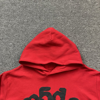 SP5DER BELUGA HOODIE RED - Prime Reps