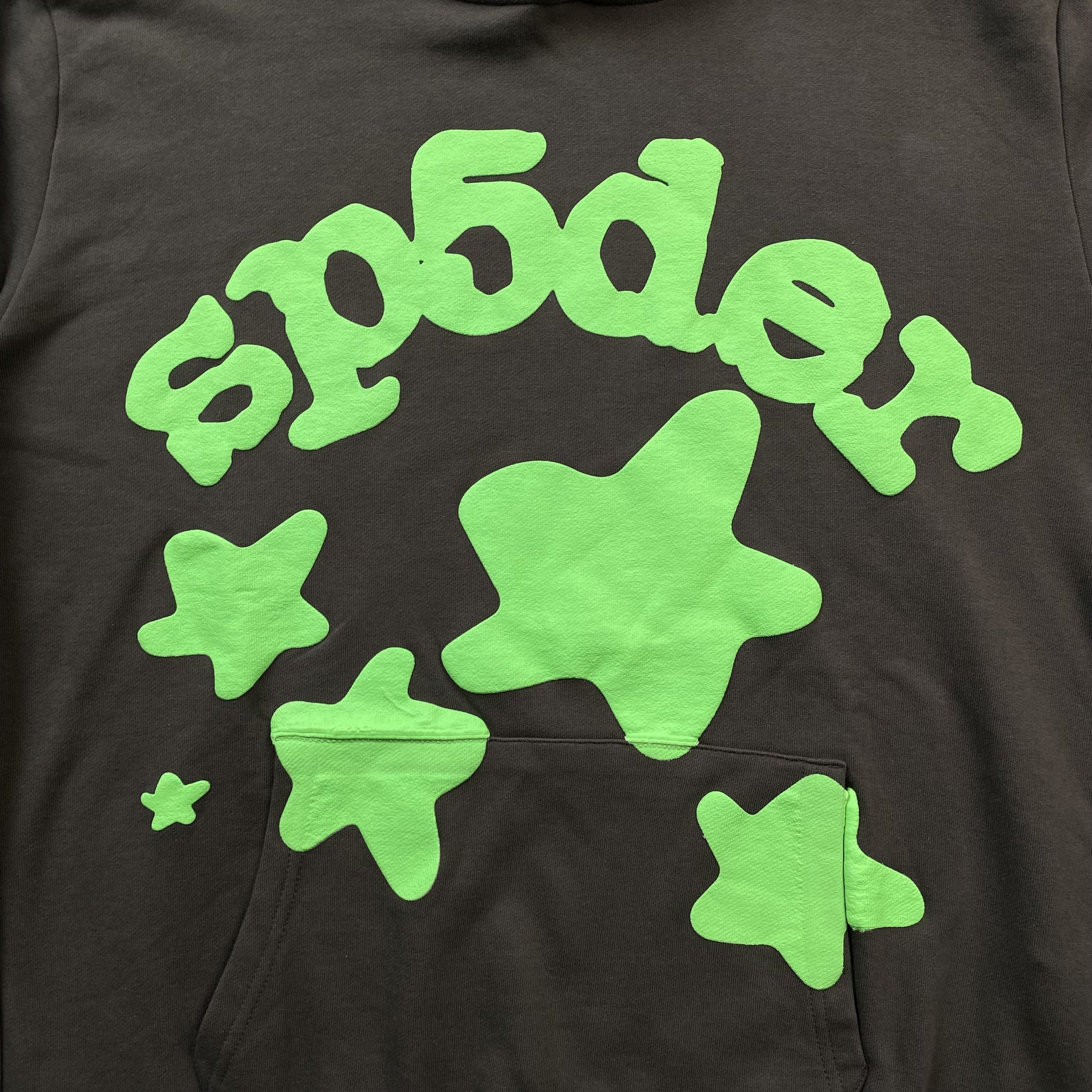 SP5DER BELUGA HOODIE SLATE GREY/GREEN - Prime Reps