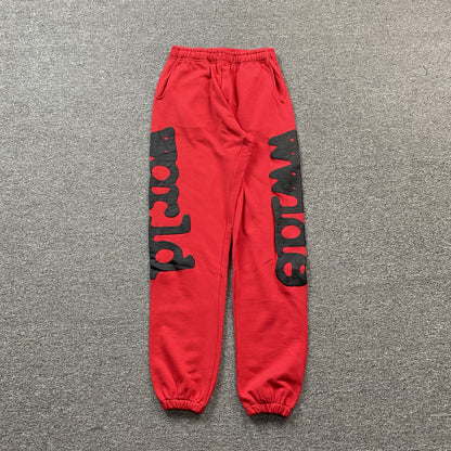 SP5DER BELUGA SWEATPANTS RED - Prime Reps