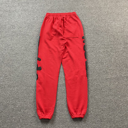 SP5DER BELUGA SWEATPANTS RED - Prime Reps