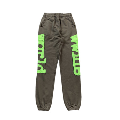 SP5DER BELUGA SWEATPANTS SLATE GREY/GREEN - Prime Reps