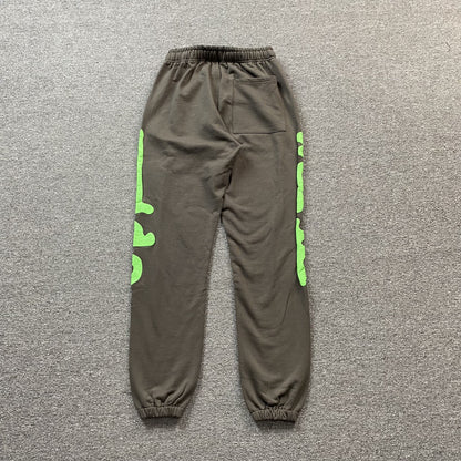 SP5DER BELUGA SWEATPANTS SLATE GREY/GREEN - Prime Reps