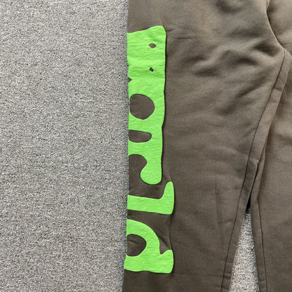 SP5DER BELUGA SWEATPANTS SLATE GREY/GREEN - Prime Reps