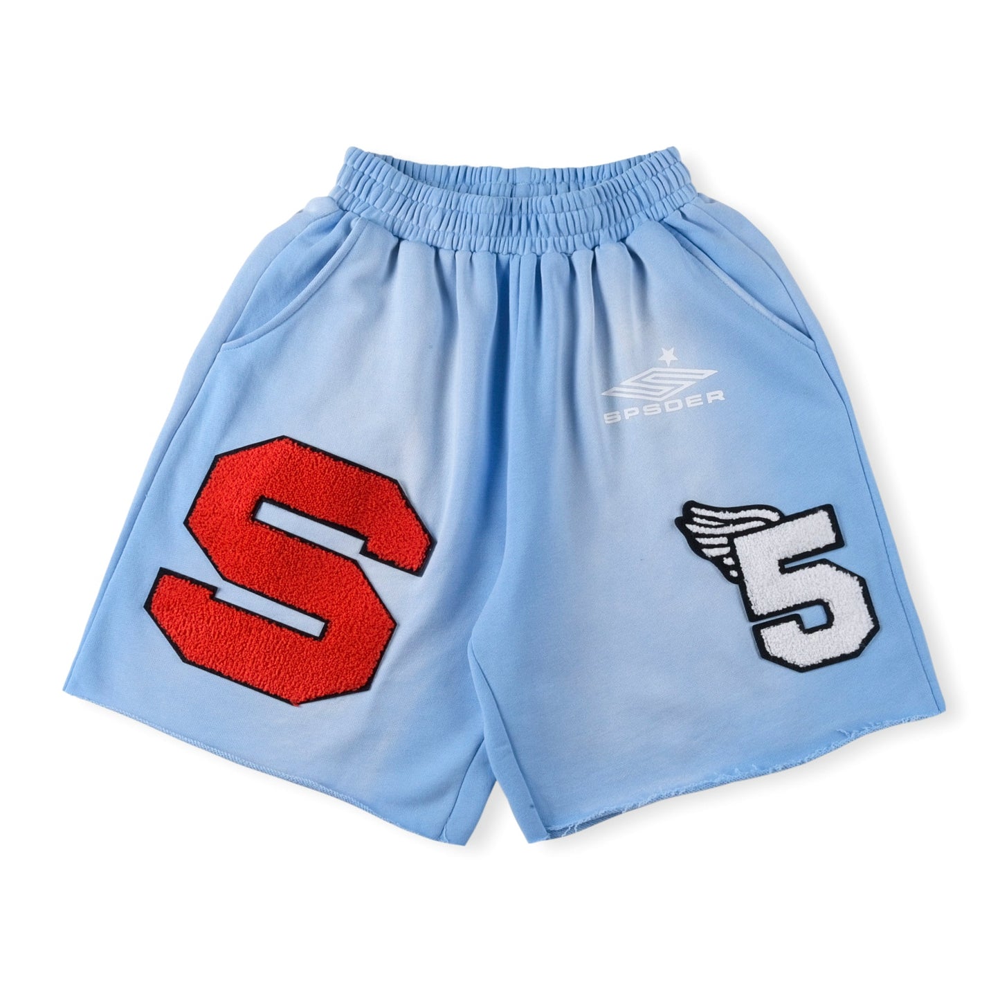 SP5DER CUT SWEATSHORT VINTAGE BLUE - Prime Reps