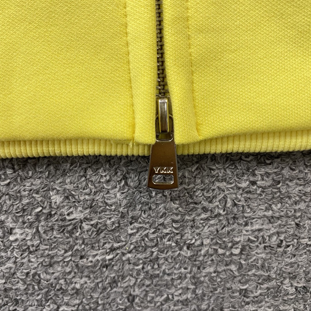 SP5DER DOUBLE LAYER 5 STAR ZIP HOODIE YELLOW - Prime Reps