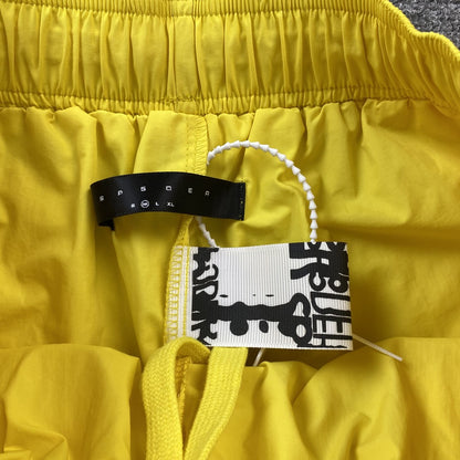 SP5DER DOUBLE LAYER SHORTS YELLOW - Prime Reps