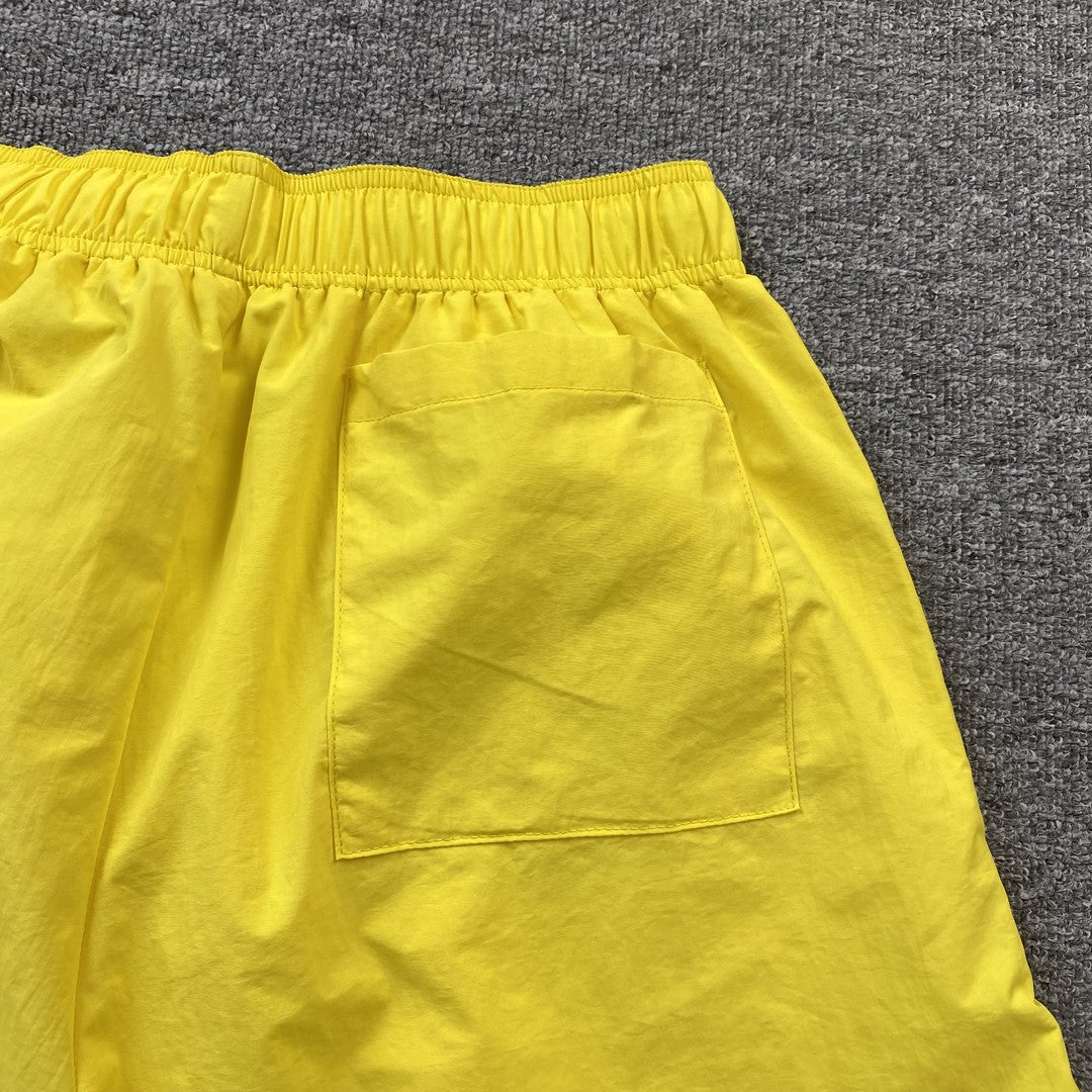 SP5DER DOUBLE LAYER SHORTS YELLOW - Prime Reps
