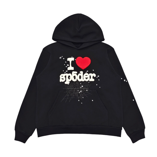 SP5DER I HEART SP5 SOUVENIR HOODIE BLACK - Prime Reps