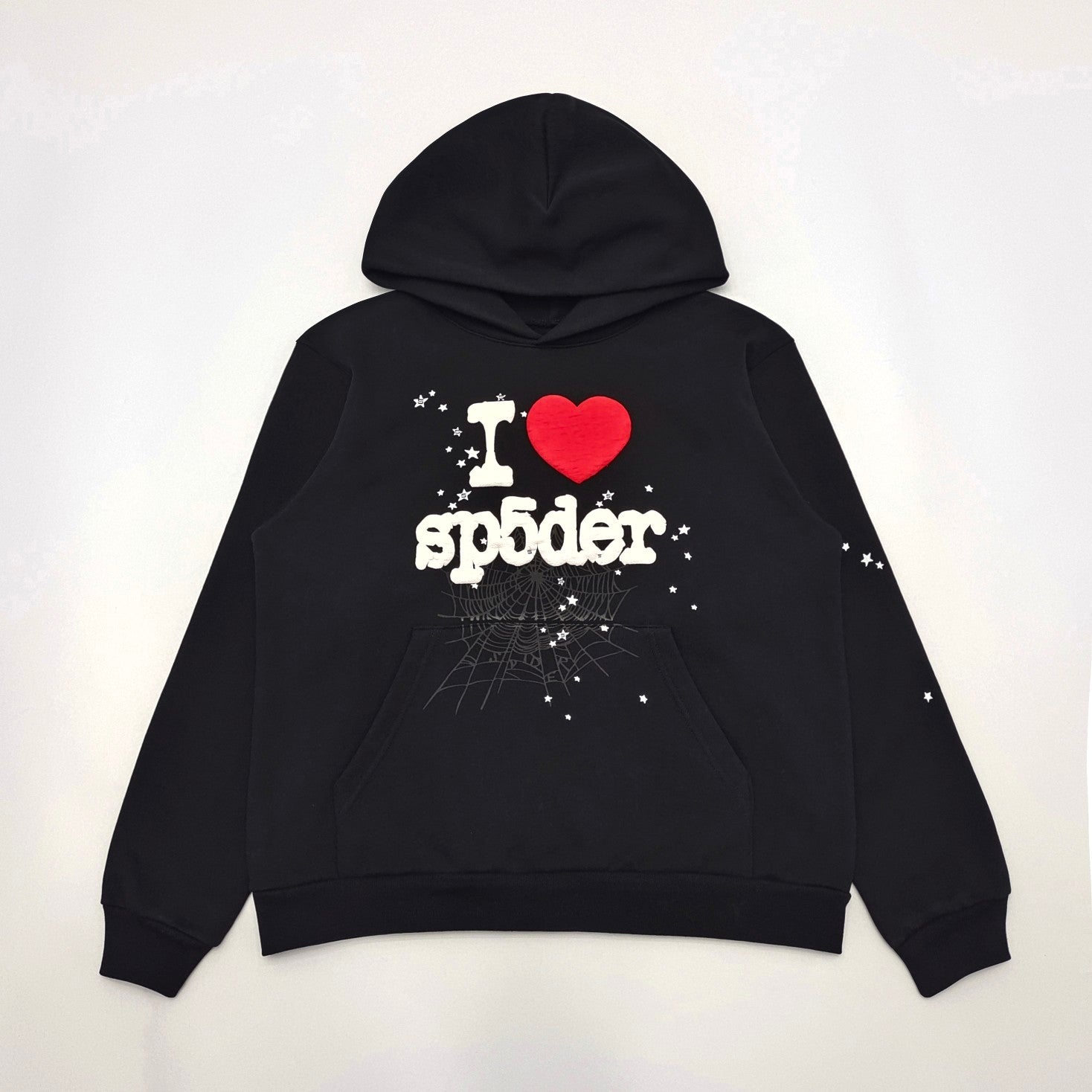 SP5DER I HEART SP5 SOUVENIR HOODIE BLACK - Prime Reps 