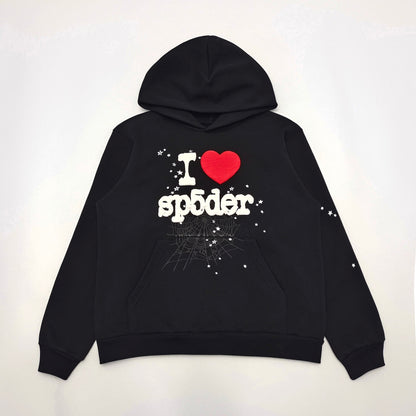 SP5DER I HEART SP5 SOUVENIR HOODIE BLACK - Prime Reps 