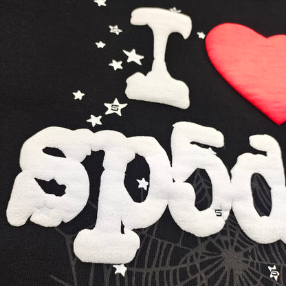 SP5DER I HEART SP5 SOUVENIR HOODIE BLACK - Prime Reps