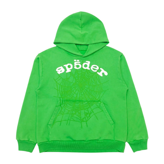 SP5DER LEGACY HOODIE GREEN - Prime Reps