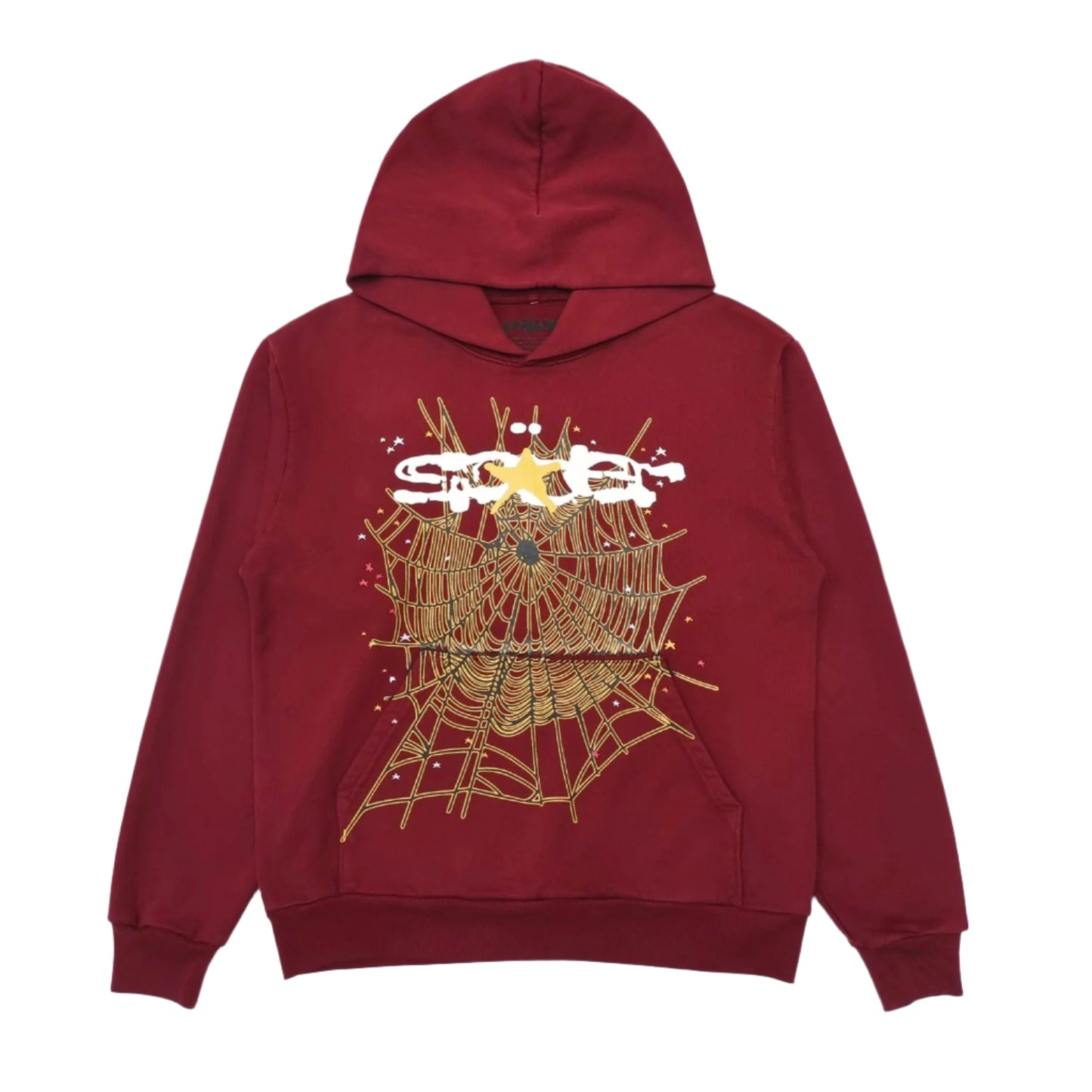 SP5DER LOGO HOODIE MAROON - Prime Reps