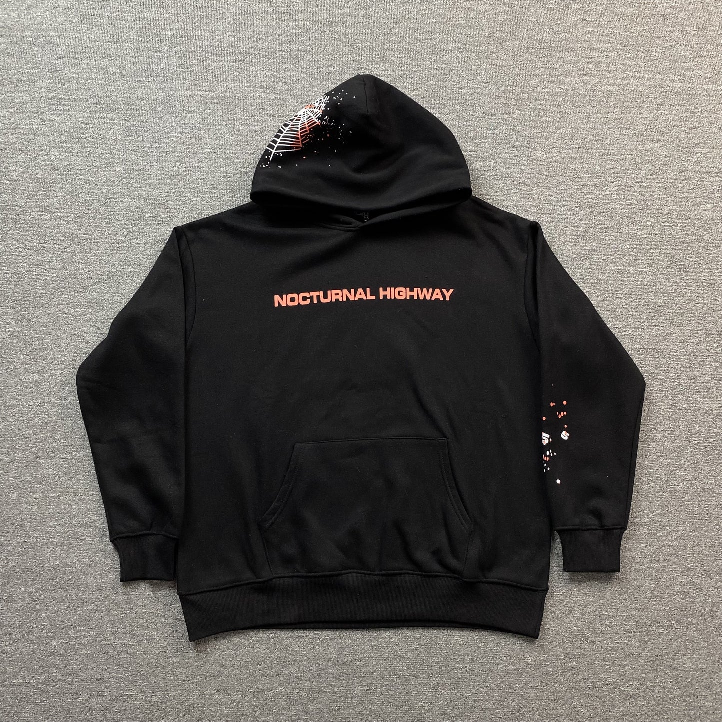 SP5DER NOCTURNAL HIGHWAY HOODIE BLACK - Prime Reps