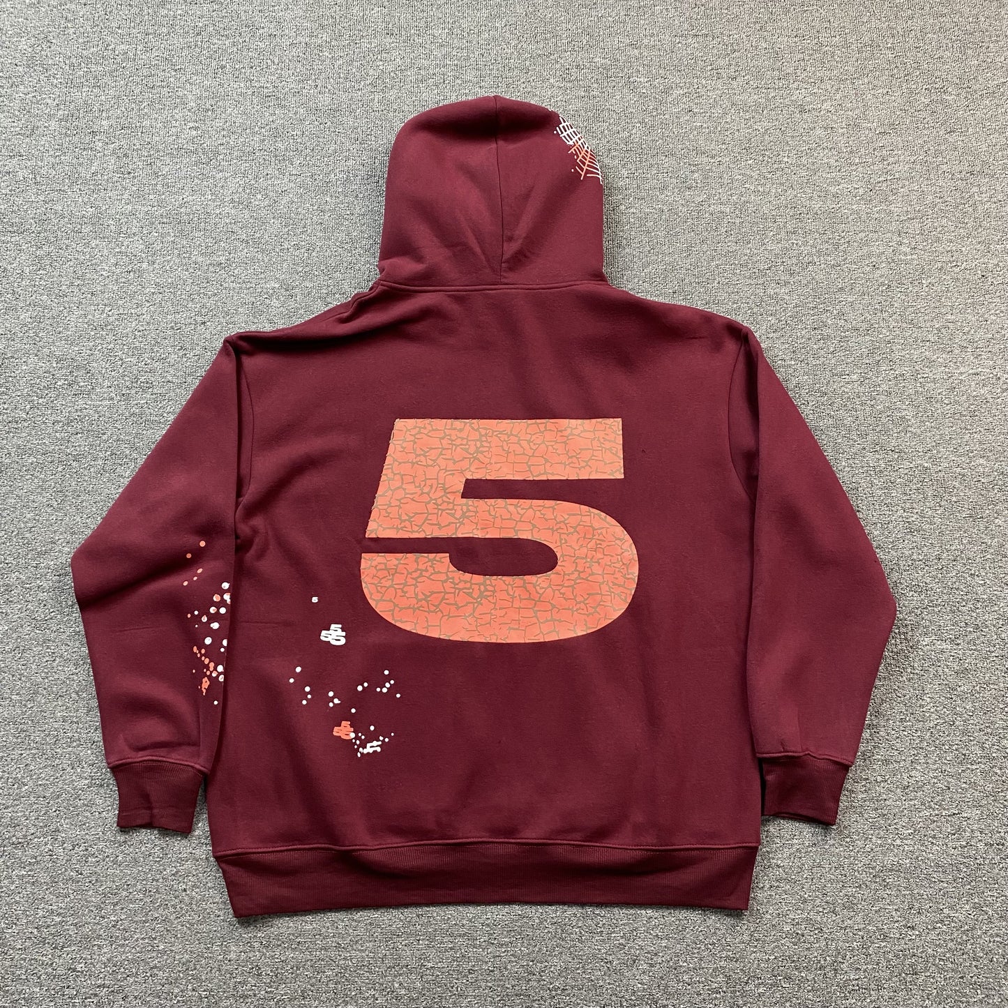 SP5DER NOCTURNAL HIGHWAY HOODIE BURGUNDY - Prime Reps