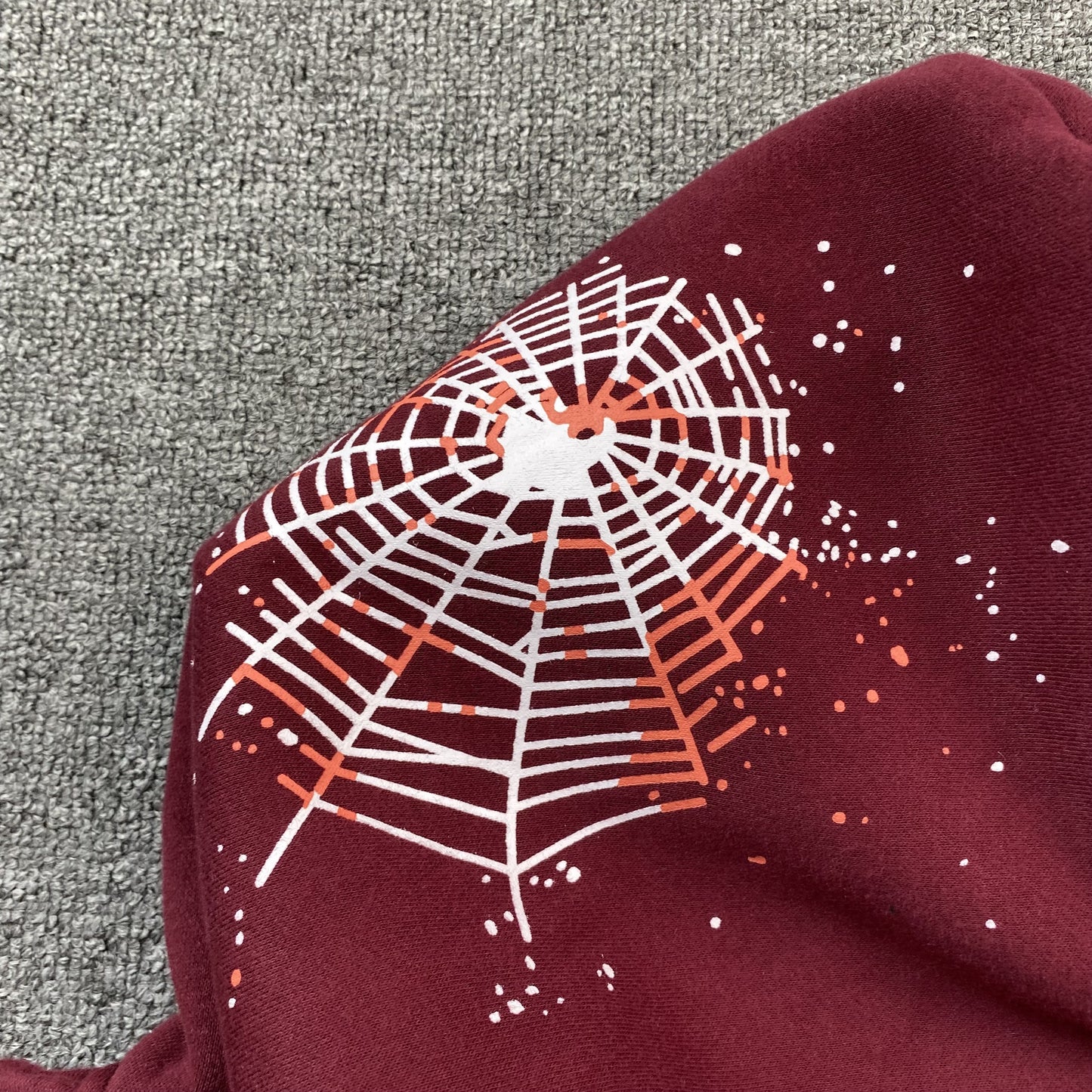 SP5DER NOCTURNAL HIGHWAY HOODIE BURGUNDY - Prime Reps