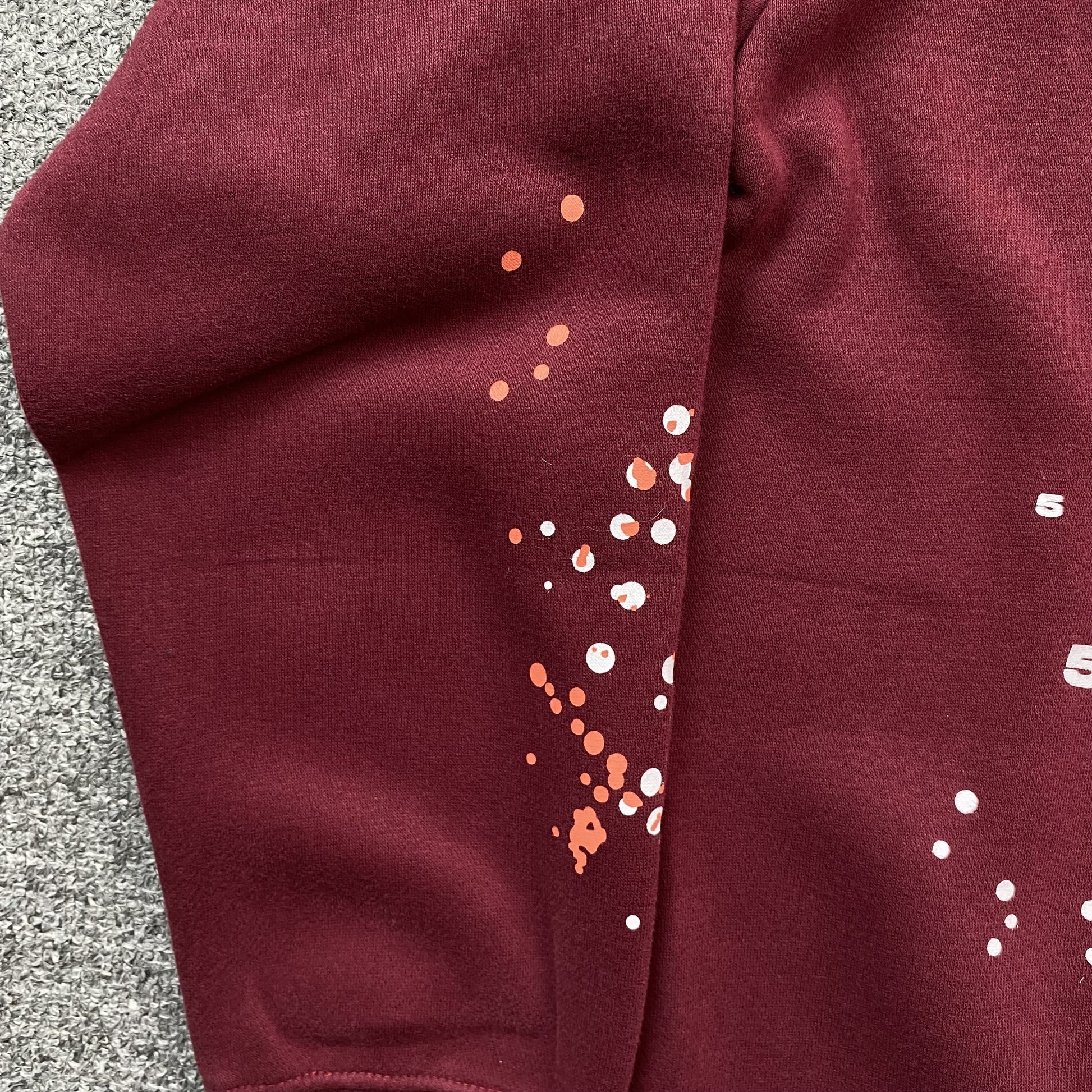 SP5DER NOCTURNAL HIGHWAY HOODIE BURGUNDY - Prime Reps
