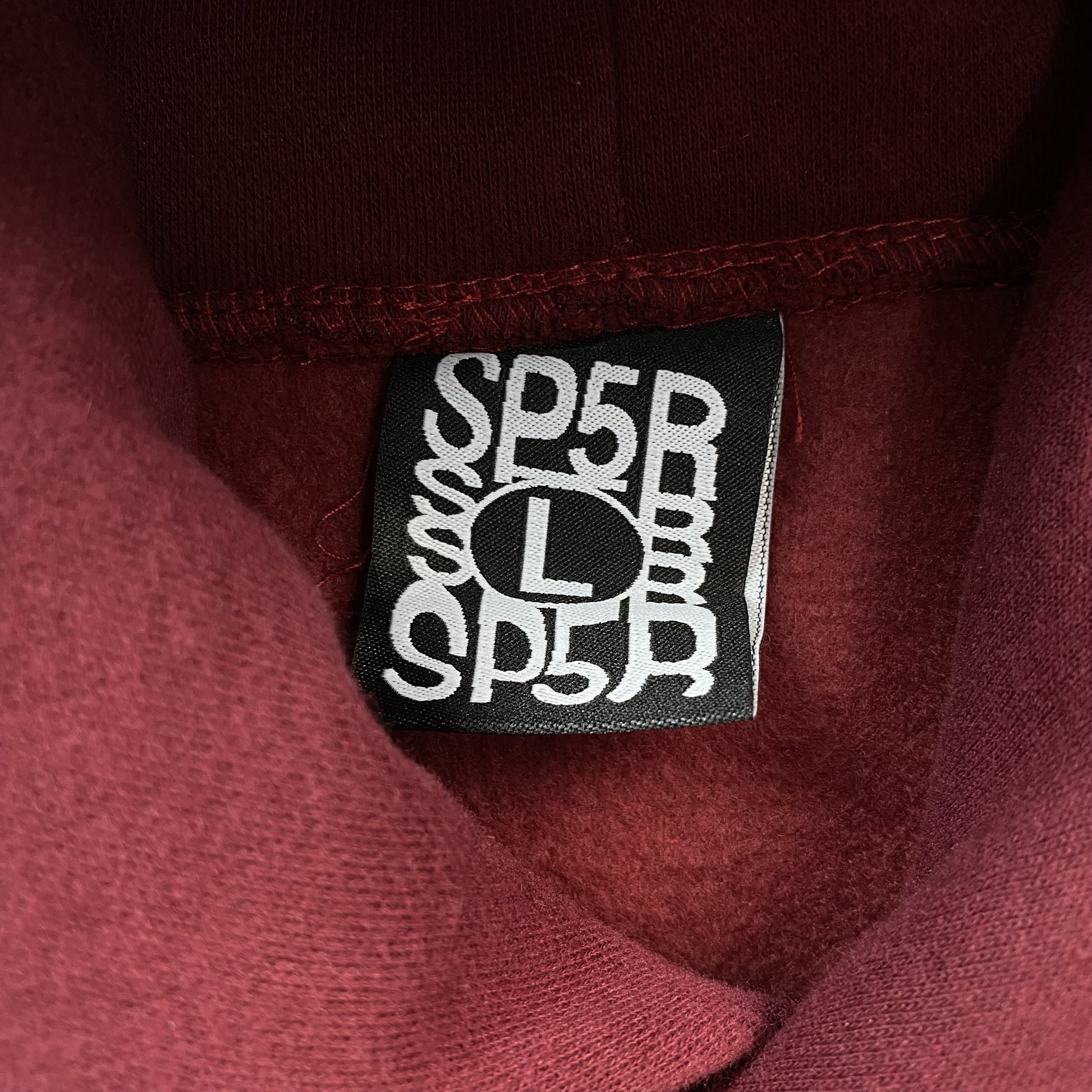 SP5DER NOCTURNAL HIGHWAY HOODIE BURGUNDY - Prime Reps