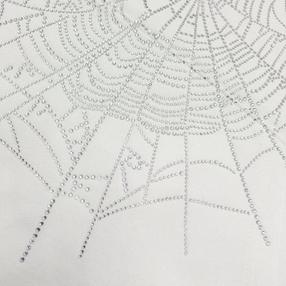 SP5DER OG RHINESTONE LOGO HOODIE WHITE - Prime Reps