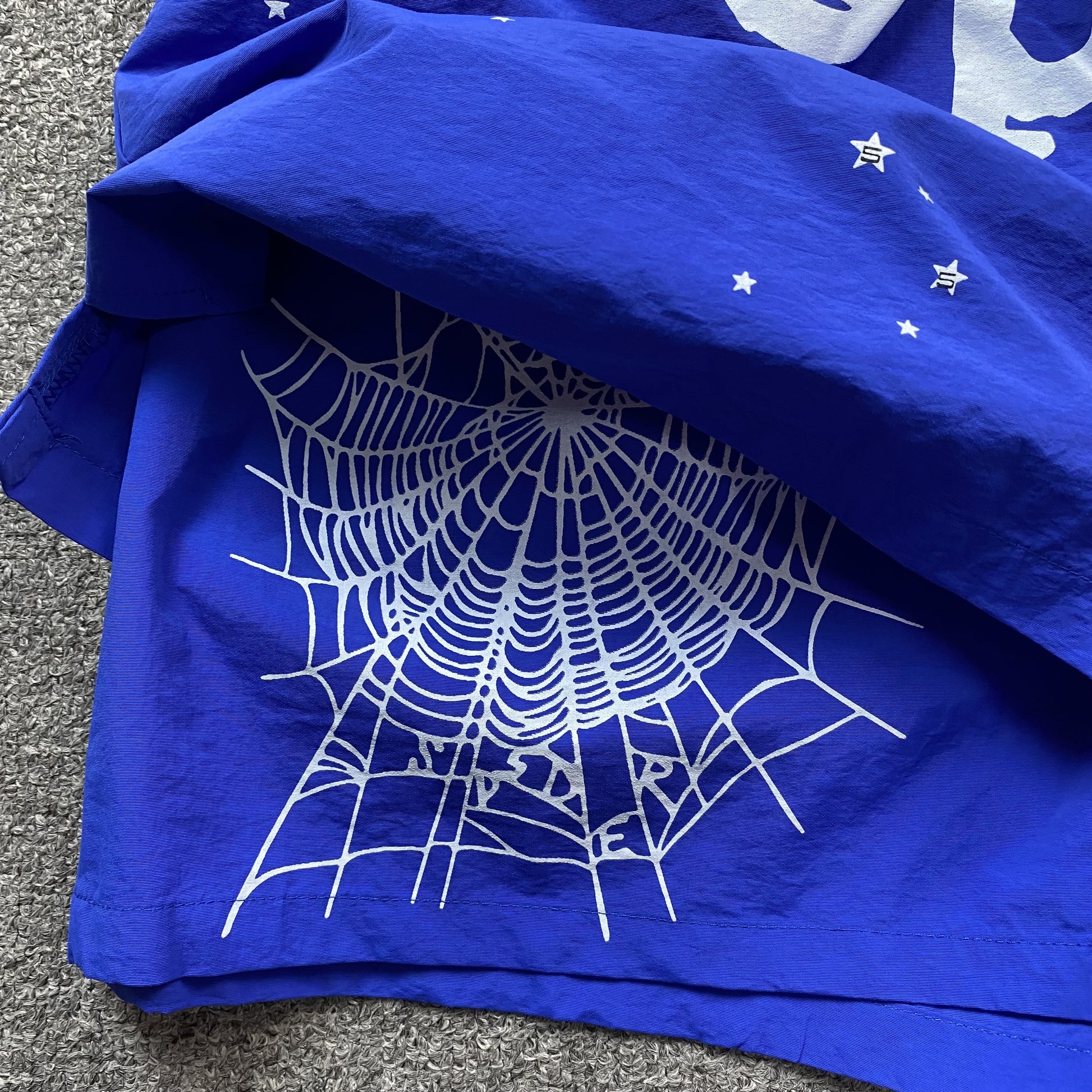 SP5DER OG WEB DOUBLE LAYER SHORT BLUE - Prime Reps