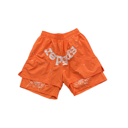 SP5DER OG WEB DOUBLE LAYER SHORT ORANGE - Prime Reps