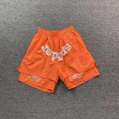 SP5DER OG WEB DOUBLE LAYER SHORT ORANGE - Prime Reps