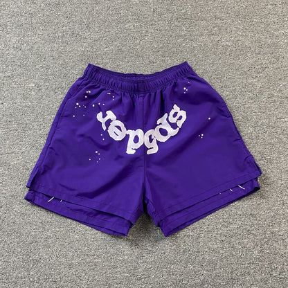 SP5DER OG WEB DOUBLE LAYER SHORT PURPLE - Prime Reps