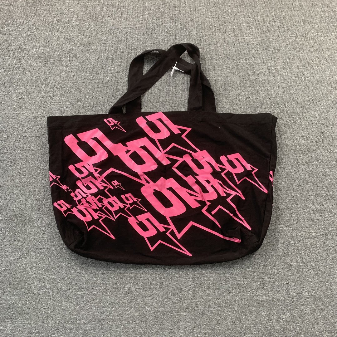 SP5DER OVERSIZED TOTE BAG BLACK - Prime Reps