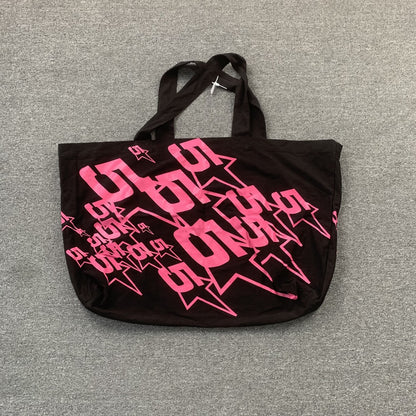 SP5DER OVERSIZED TOTE BAG BLACK - Prime Reps